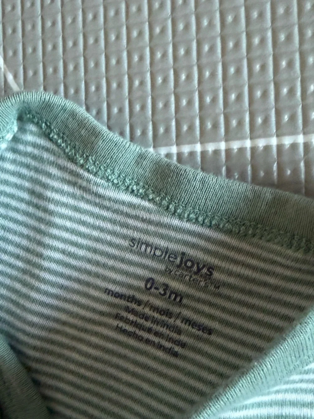 Simple Joys|Baby boy or gender neutral Cotton Kimono Onesie Bodysuit SET,neutral - Picture 6 of 9